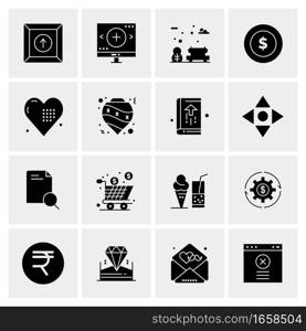 16 Universal Business Icons Vector. Creative Icon Illustration to use in web and Mobile Related project.