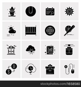 16 Universal Business Icons Vector. Creative Icon Illustration to use in web and Mobile Related project.