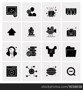 16 Universal Business Icons Vector. Creative Icon Illustration to use in web and Mobile Related project.