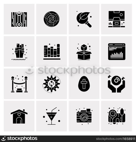 16 Universal Business Icons Vector. Creative Icon Illustration to use in web and Mobile Related project.