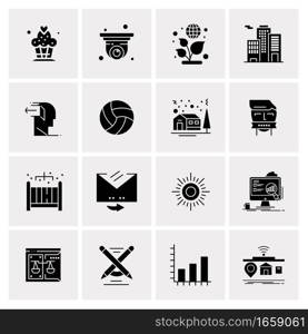 16 Universal Business Icons Vector. Creative Icon Illustration to use in web and Mobile Related project.