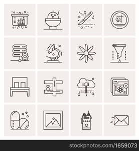 16 Universal Business Icons Vector. Creative Icon Illustration to use in web and Mobile Related project.