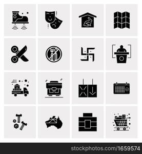 16 Universal Business Icons Vector. Creative Icon Illustration to use in web and Mobile Related project.