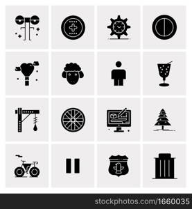 16 Universal Business Icons Vector. Creative Icon Illustration to use in web and Mobile Related project.