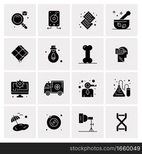 16 Universal Business Icons Vector. Creative Icon Illustration to use in web and Mobile Related project.