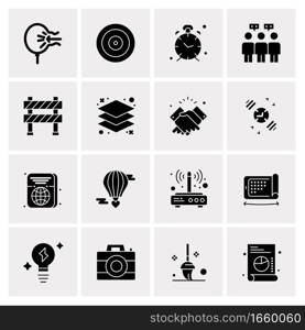 16 Universal Business Icons Vector. Creative Icon Illustration to use in web and Mobile Related project.