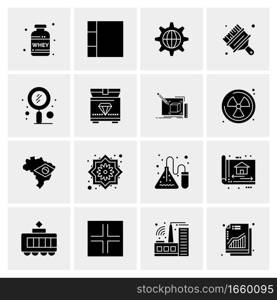 16 Universal Business Icons Vector. Creative Icon Illustration to use in web and Mobile Related project.