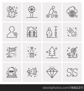 16 Universal Business Icons Vector. Creative Icon Illustration to use in web and Mobile Related project.