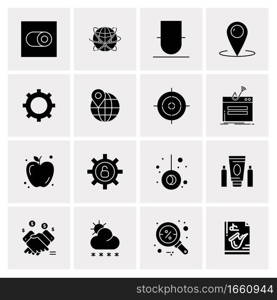 16 Universal Business Icons Vector. Creative Icon Illustration to use in web and Mobile Related project.