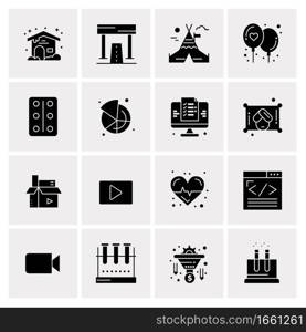 16 Universal Business Icons Vector. Creative Icon Illustration to use in web and Mobile Related project.