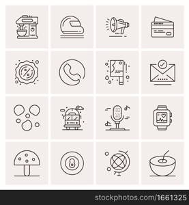 16 Universal Business Icons Vector. Creative Icon Illustration to use in web and Mobile Related project.