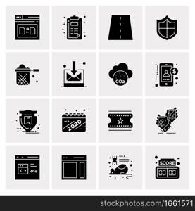 16 Universal Business Icons Vector. Creative Icon Illustration to use in web and Mobile Related project.