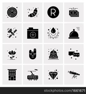 16 Universal Business Icons Vector. Creative Icon Illustration to use in web and Mobile Related project.