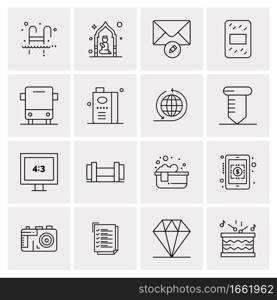 16 Universal Business Icons Vector. Creative Icon Illustration to use in web and Mobile Related project.