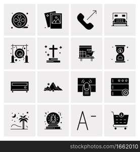 16 Universal Business Icons Vector. Creative Icon Illustration to use in web and Mobile Related project.