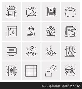 16 Universal Business Icons Vector. Creative Icon Illustration to use in web and Mobile Related project.