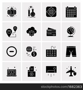 16 Universal Business Icons Vector. Creative Icon Illustration to use in web and Mobile Related project.