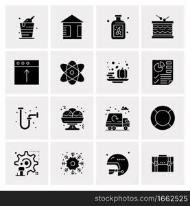 16 Universal Business Icons Vector. Creative Icon Illustration to use in web and Mobile Related project.