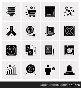 16 Universal Business Icons Vector. Creative Icon Illustration to use in web and Mobile Related project.