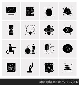 16 Universal Business Icons Vector. Creative Icon Illustration to use in web and Mobile Related project.