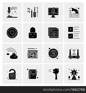 16 Universal Business Icons Vector. Creative Icon Illustration to use in web and Mobile Related project.