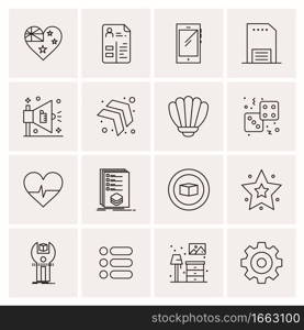 16 Universal Business Icons Vector. Creative Icon Illustration to use in web and Mobile Related project.