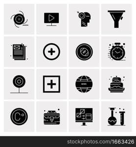 16 Universal Business Icons Vector. Creative Icon Illustration to use in web and Mobile Related project.