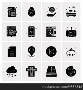 16 Universal Business Icons Vector. Creative Icon Illustration to use in web and Mobile Related project.