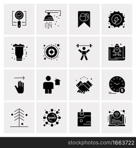 16 Universal Business Icons Vector. Creative Icon Illustration to use in web and Mobile Related project.