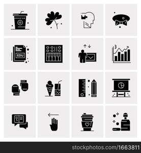 16 Universal Business Icons Vector. Creative Icon Illustration to use in web and Mobile Related project.