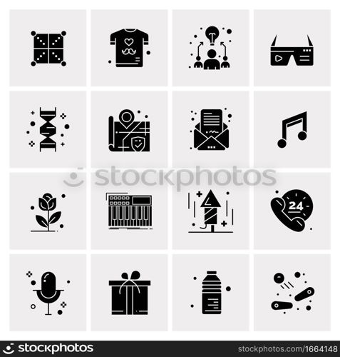 16 Universal Business Icons Vector. Creative Icon Illustration to use in web and Mobile Related project.