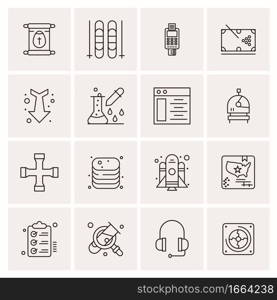 16 Universal Business Icons Vector. Creative Icon Illustration to use in web and Mobile Related project.