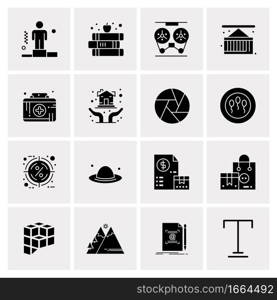 16 Universal Business Icons Vector. Creative Icon Illustration to use in web and Mobile Related project.