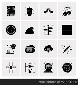 16 Universal Business Icons Vector. Creative Icon Illustration to use in web and Mobile Related project.