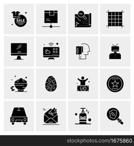 16 Universal Business Icons Vector. Creative Icon Illustration to use in web and Mobile Related project.