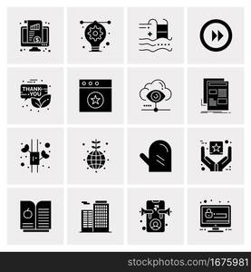 16 Universal Business Icons Vector. Creative Icon Illustration to use in web and Mobile Related project.