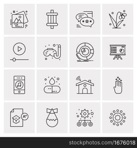 16 Universal Business Icons Vector. Creative Icon Illustration to use in web and Mobile Related project.