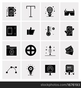 16 Universal Business Icons Vector. Creative Icon Illustration to use in web and Mobile Related project.