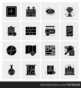 16 Universal Business Icons Vector. Creative Icon Illustration to use in web and Mobile Related project.