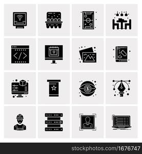 16 Universal Business Icons Vector. Creative Icon Illustration to use in web and Mobile Related project.