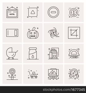 16 Universal Business Icons Vector. Creative Icon Illustration to use in web and Mobile Related project.