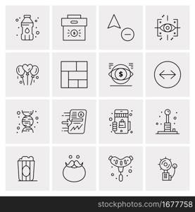 16 Universal Business Icons Vector. Creative Icon Illustration to use in web and Mobile Related project.