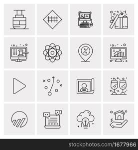 16 Universal Business Icons Vector. Creative Icon Illustration to use in web and Mobile Related project.