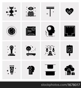 16 Universal Business Icons Vector. Creative Icon Illustration to use in web and Mobile Related project.