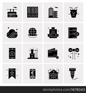 16 Universal Business Icons Vector. Creative Icon Illustration to use in web and Mobile Related project.