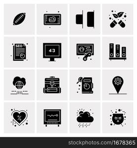 16 Universal Business Icons Vector. Creative Icon Illustration to use in web and Mobile Related project.