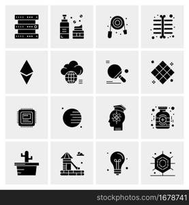 16 Universal Business Icons Vector. Creative Icon Illustration to use in web and Mobile Related project.