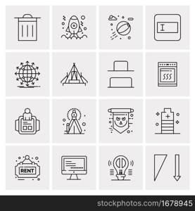 16 Universal Business Icons Vector. Creative Icon Illustration to use in web and Mobile Related project.