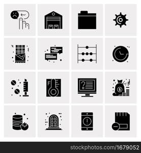 16 Universal Business Icons Vector. Creative Icon Illustration to use in web and Mobile Related project.