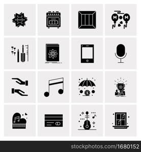 16 Universal Business Icons Vector. Creative Icon Illustration to use in web and Mobile Related project.